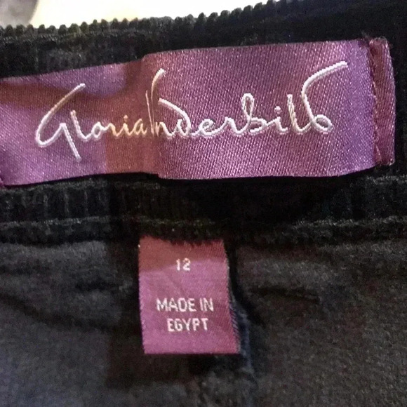 Gloria Vanderbilt Corduroy 5 Pocket Zip Front Jeans-Size 12 - Picture 7 of 8